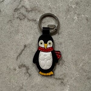 Coach penguin keychain